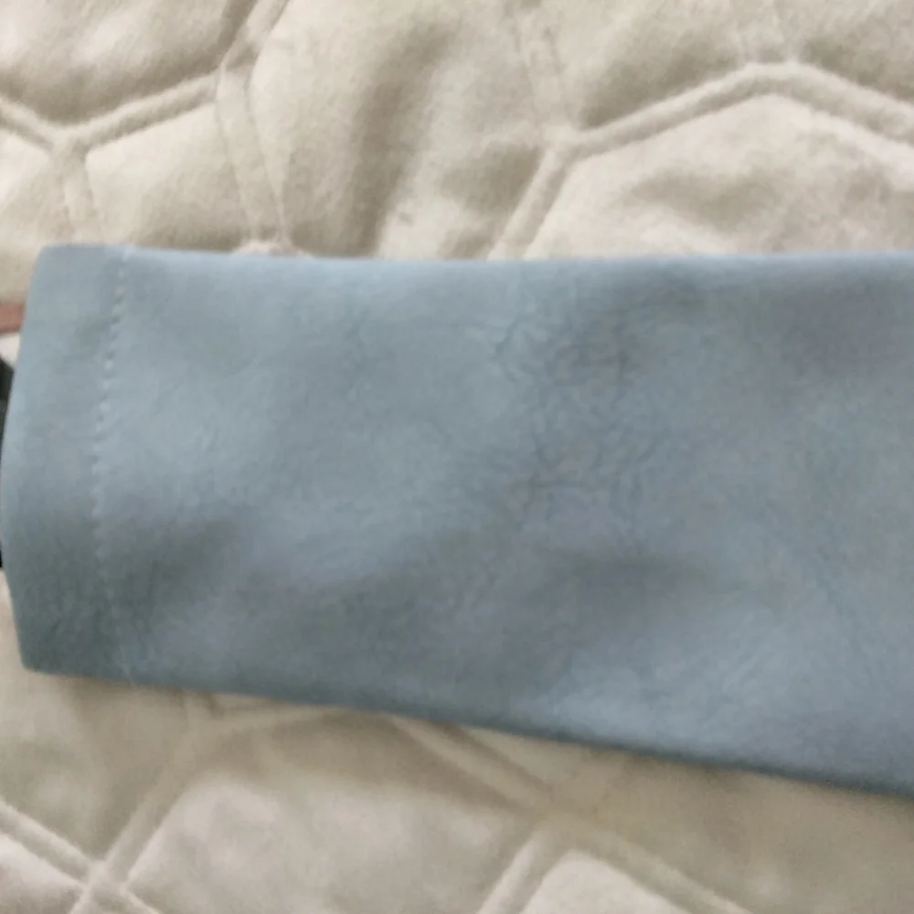 Set of Sunglass cases: 1 a famous painting;  the other Wedgewood blue faux suede